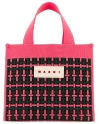 Marni - Logo Patch Jacquard Tote Bag - Lyst