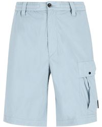 C.P. Company - Button-Fastening Cargo Shorts - Lyst