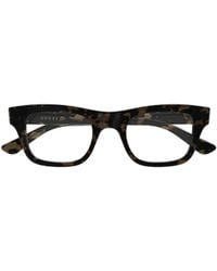 Gucci - Rectangle Eyeglasses - Lyst