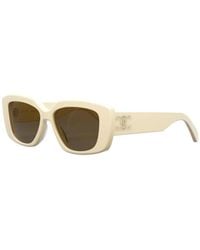 Celine - Triomphe Rectangle-Frame Sunglasses - Lyst