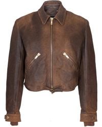 Golden Goose - Leather Jacket - Lyst