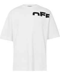 Off-White c/o Virgil Abloh - Logo Crew Neck T-Shirt - Lyst