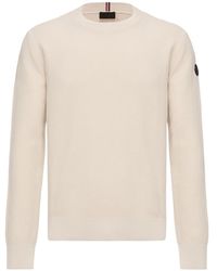 Moncler - Cotton Knit Sweater - Lyst