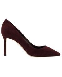 Jimmy Choo - 85Mm Romy Pointed-Toe Suede Pumps - Lyst