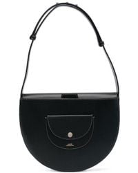 A.P.C. - Le Pocket Leather Shoulder Bag - Lyst
