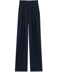 Saint Laurent - Pleated Trousers - Lyst