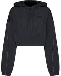 Reebok - Hooded Cropped Track Jacket - Lyst