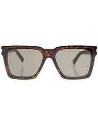 Saint Laurent - Eyewear Sl 610 Square Frame Sunglasses - Lyst