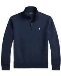 Polo Ralph Lauren - Logo Embroidered Half-Zip Sweatshirt - Lyst