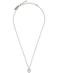 Ferragamo - Crystal Embellishee Necklace - Lyst