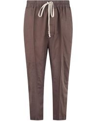 Rick Owens - Elastic-Waistband Drawstring Trousers - Lyst