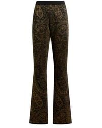 Etro - Paisley Jacquard Lurex Thread Flared Trousers - Lyst