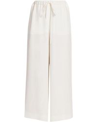 Valentino - Tied-Waist Wide-Leg Trousers - Lyst
