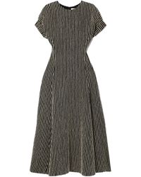 Ulla Johnson - Devon Embroidered Wool-Blend Midi Dress - Lyst