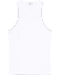 Peserico - Beaded Trim-Detail Sleeveless Top - Lyst