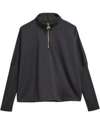 Barbour - Half-Zip Stand-Up Collar Sweatshirt - Lyst