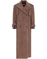 GIUSEPPE DI MORABITO - Double Breasted Belted Embellished Coat - Lyst