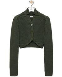 Loewe - Cropped Cardigan - Lyst