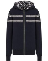 Dior - Reversible Zipped Cardigan With Hood - Lyst