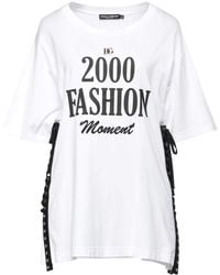 Dolce & Gabbana - Two-Tone T-Shirt - Lyst