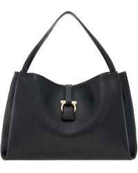 Ferragamo - Medium Gancini Clasp Tote Bag - Lyst