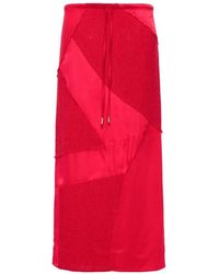 Cult Gaia - Patchwork Midi Skirt - Lyst