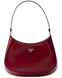 Prada - Cleo Brushed Leather Shoulder Bag - Lyst