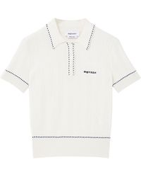 McQueen - Logo Embroidered Knitted Polo Shirt - Lyst
