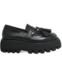 McQueen - Sofa Skull Tassel Chunky-Sole Loafers - Lyst