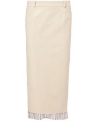 The Attico - Cotton-Blend Pencil Skirt - Lyst