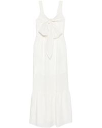 Liu Jo - Bow-Detail Ruffle Maxi Dress - Lyst