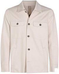 Eleventy - Button-Front Shirt Jacket - Lyst