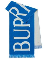 Burberry - Wool Logo Scarf - Lyst