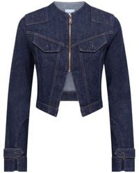 Blugirl Blumarine - Crew Neck Long-Sleeved Casual Jacket - Lyst