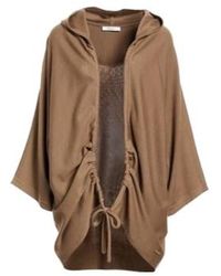 Max Mara - Stylish Minimalist Drawstring Hooded Knit Sweater - Lyst