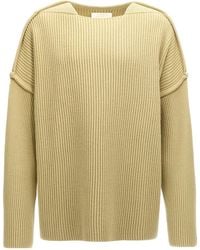 Jil Sander - Geometric Neckline Knitted Jumper - Lyst