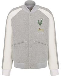 Dior - Lily Of The Valley Varsity Jacket - Lyst