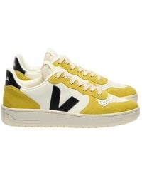 Veja - V-10 Lace-Up Sneakers - Lyst