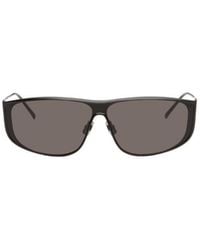 Saint Laurent - Eyewear Sl 605 Luna Rectangle Frame Sunglasses - Lyst
