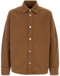 A.P.C. - Button-Up Long-Sleeved Jacket - Lyst