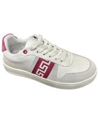 Versace - Round Head Lacing Low-Cut Casual Shoes - Lyst
