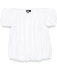Pinko - Off-Shoulder Pleated Mini Dress - Lyst