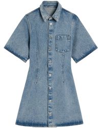 Ami Paris - Ami Short Sleeve Shirt Dress - Lyst
