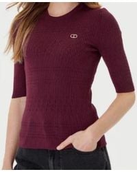 Twinset - Textured Knit Sweater - Lyst