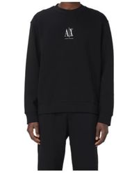 ARMANI EXCHANGE - Logo-Embroidered Sweatshirt - Lyst