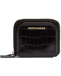 DSquared² - Twin Zip Around Wallet - Lyst
