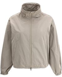 Herno - Drawstring Zip-Up Jacket - Lyst