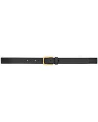 Saint Laurent - Ceinture Minimale En Cuir Lisse - Lyst
