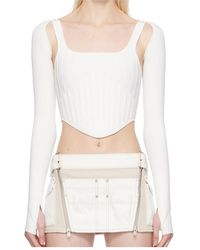 Dion Lee - Long-Sleeve Corset Top - Lyst