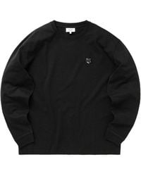 Maison Kitsuné - Maison Kitsuné Bold Fox Head Patch Long-Sleeved T-Shirt - Lyst